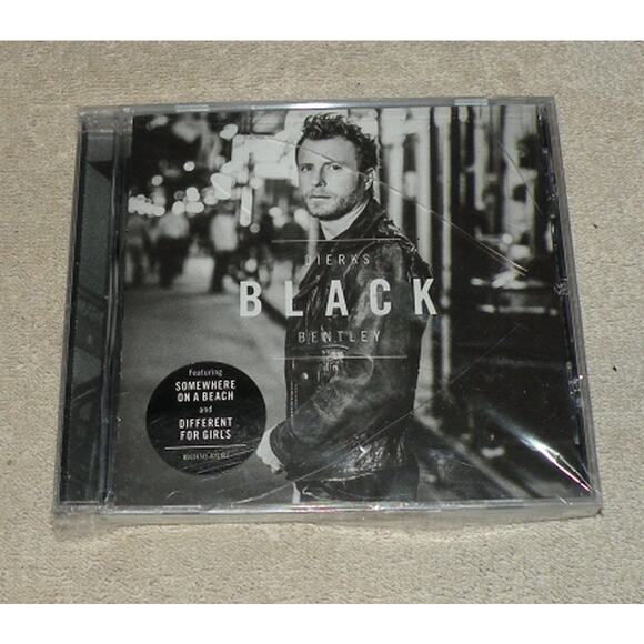 Dierks Bentley 2016 Black CD NEW Somewhere On A Beach Different For Girls + - Picture 1 of 2